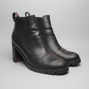 Christian Louboutin Black Leather Marchacroche 70 EU 41 / US Womens 10 - 10.5